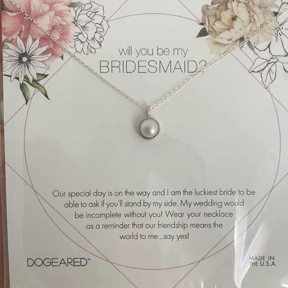 Dogeared Sterling Silver Bridesmaid Pearl Necklace - Picture 6 of 8